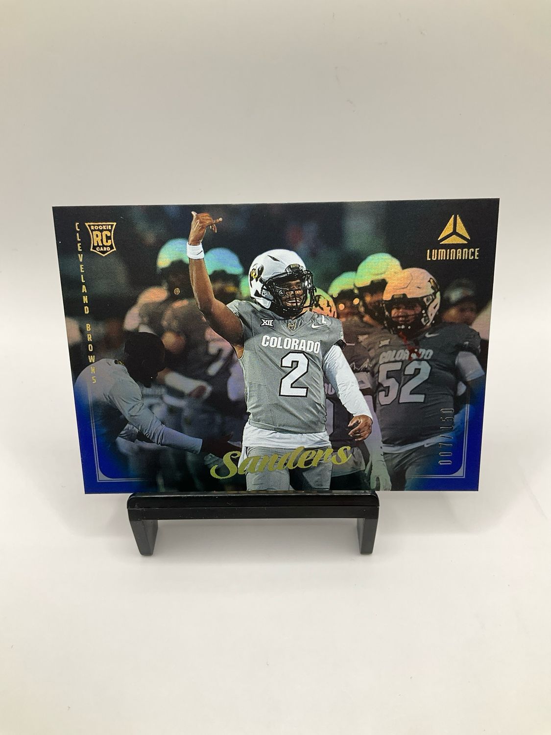 2025 LUMINANCE SHEDEUR SANDERS BLUE /150 NO. 176