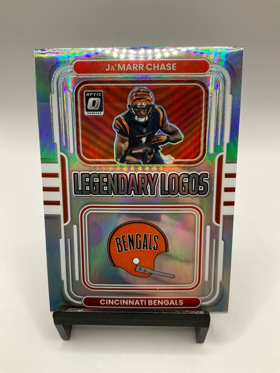 2022 OPTIC JA'MARR CHASE LEGENDARY LOGOS HOLO LL-7