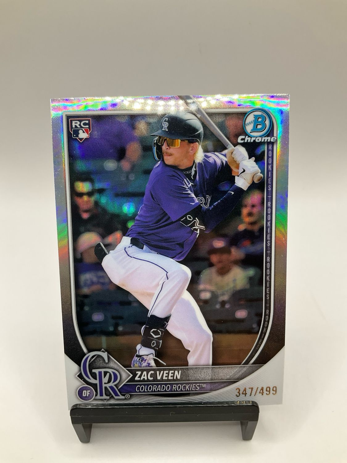 2025 BOWMAN CHROME ZAC VEEN REFRACTOR /499 NO. 69