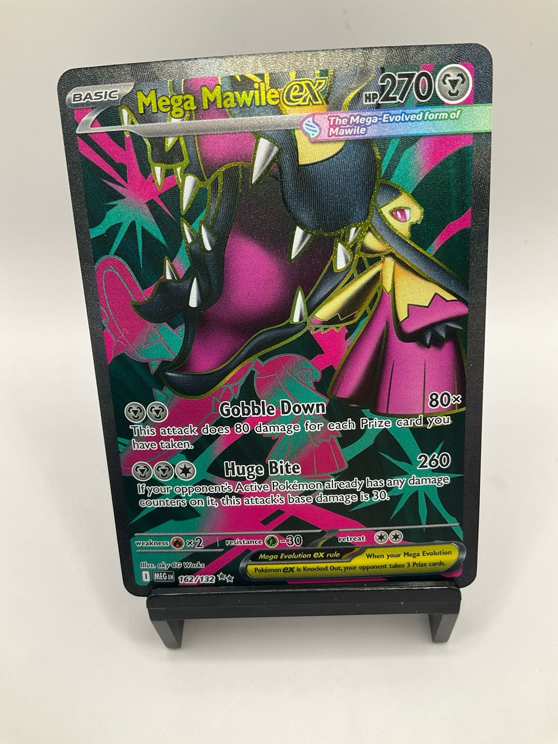 2025 POKEMON MEGA MAWILE EX FULL ART EX 162/132