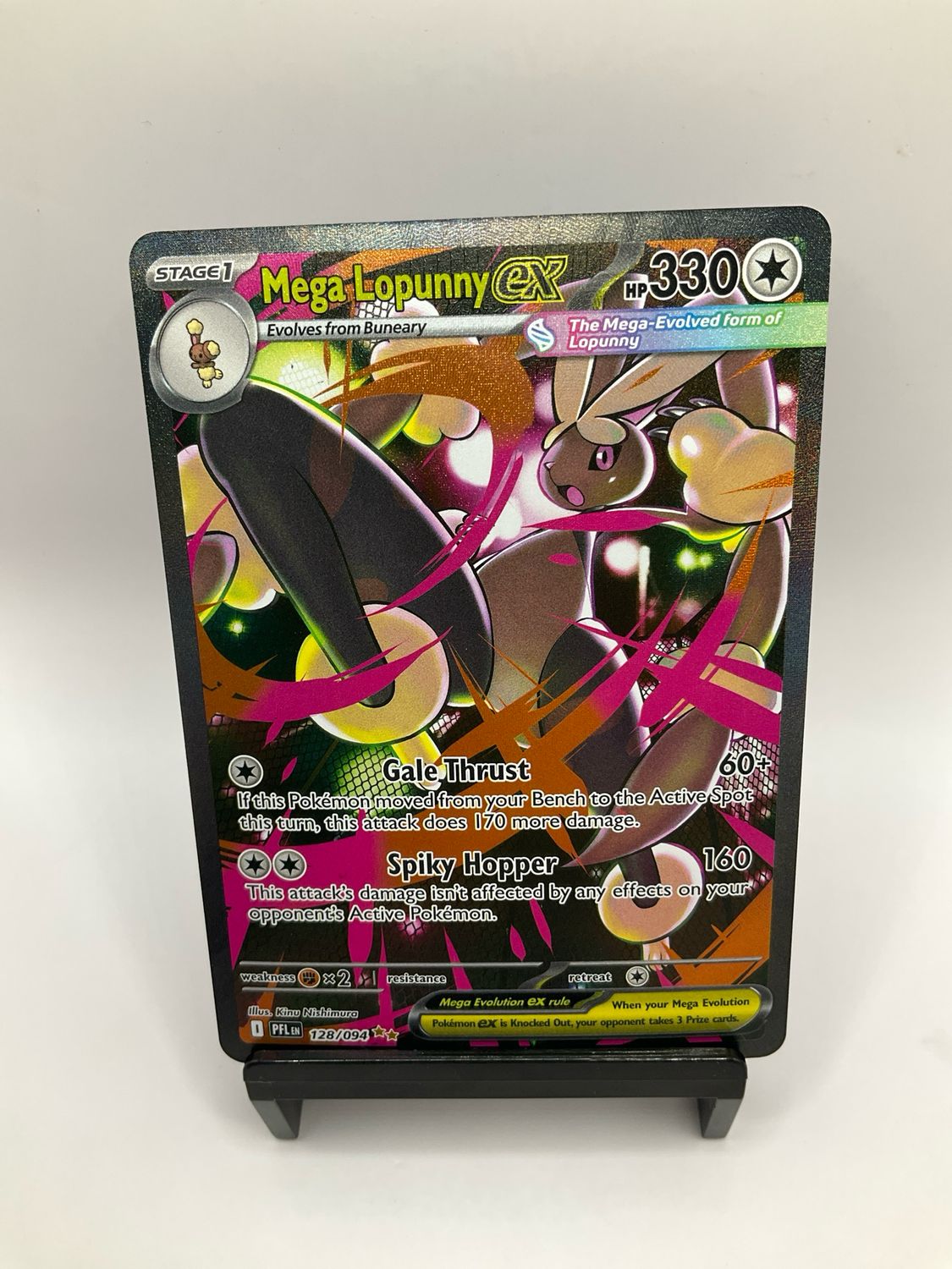 2025 POKEMON MEGA LOPUNNY EX SECRET ILLUSTRATION RARE 128/94