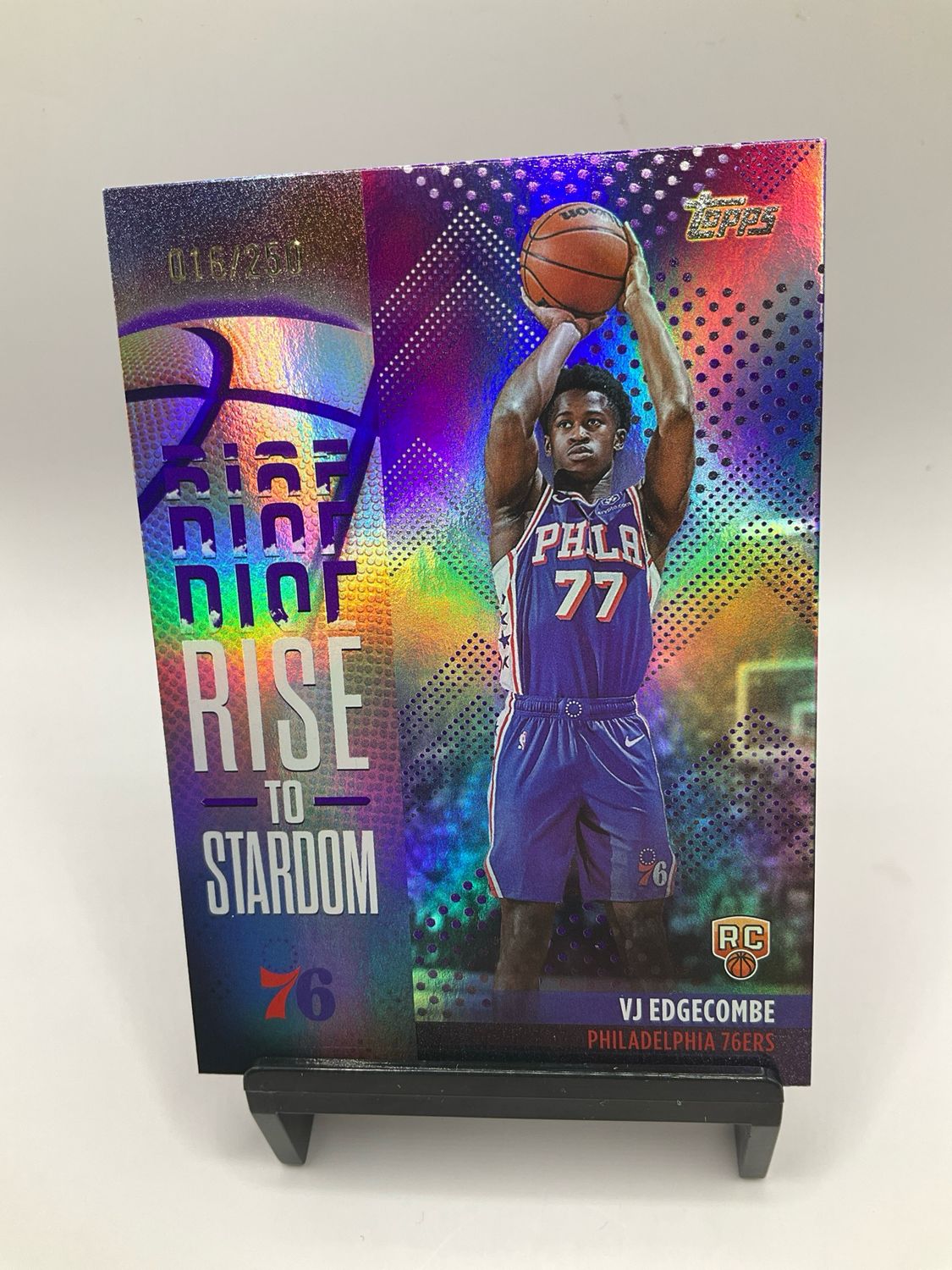 2025 TOPPS VJ EDGECOMBE RISE TO STARDOM PURPLE /250 RTS-3