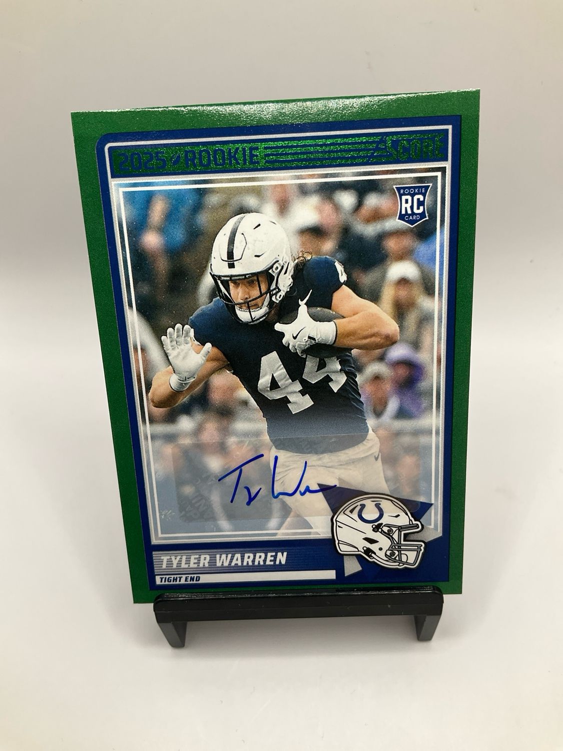 2025 SCORE TYLER WARREN GREEN AUTO NO. 21