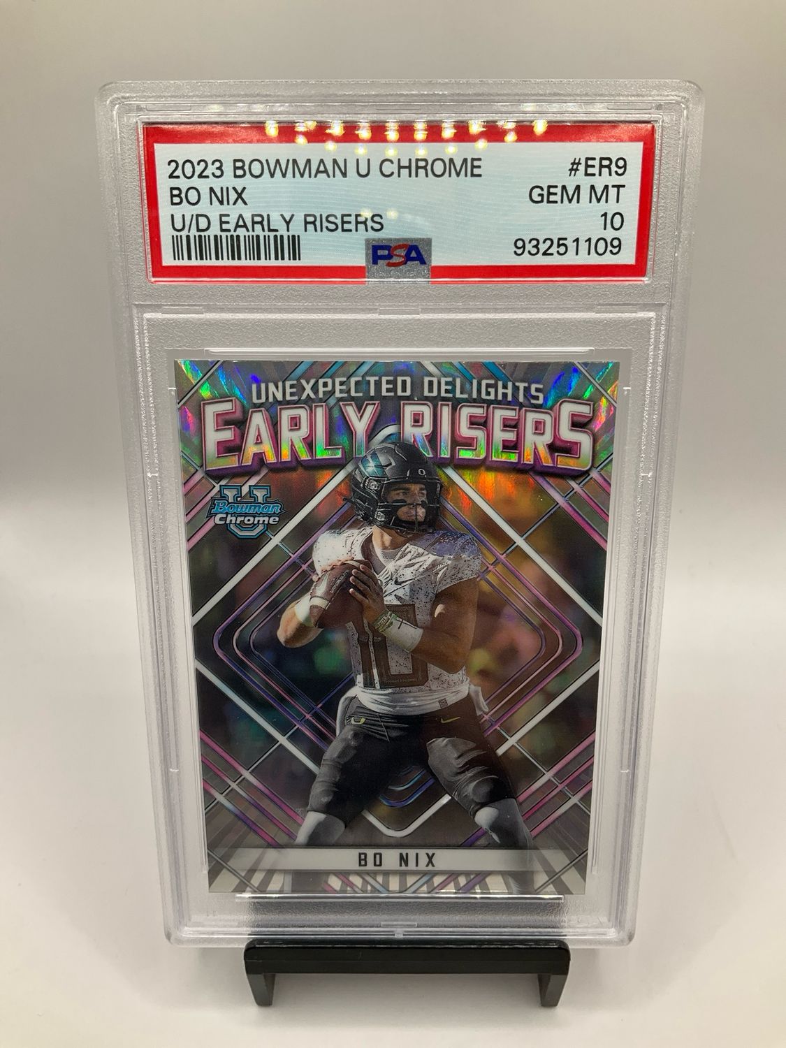 2023 BOWMAN U CHROME BO NIX EARLY RISERS PSA 10 NO. ER9