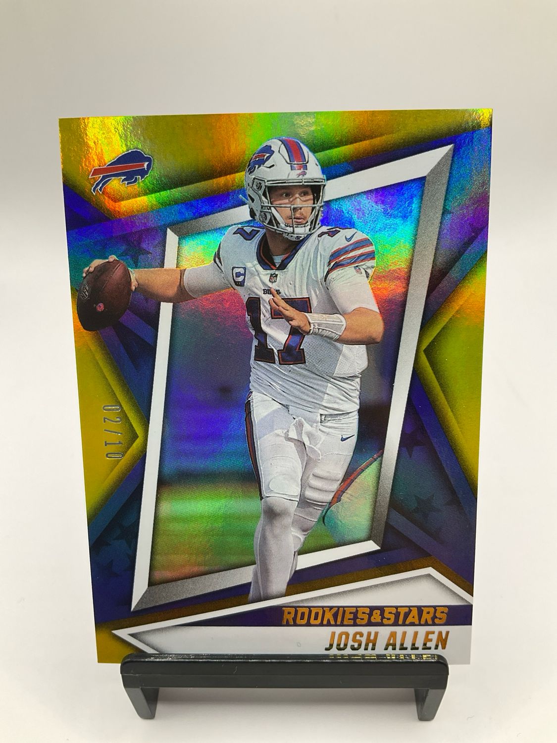 2021 ROOKIES &amp; STARS JOSH ALLEN GOLD /10 NO. 90