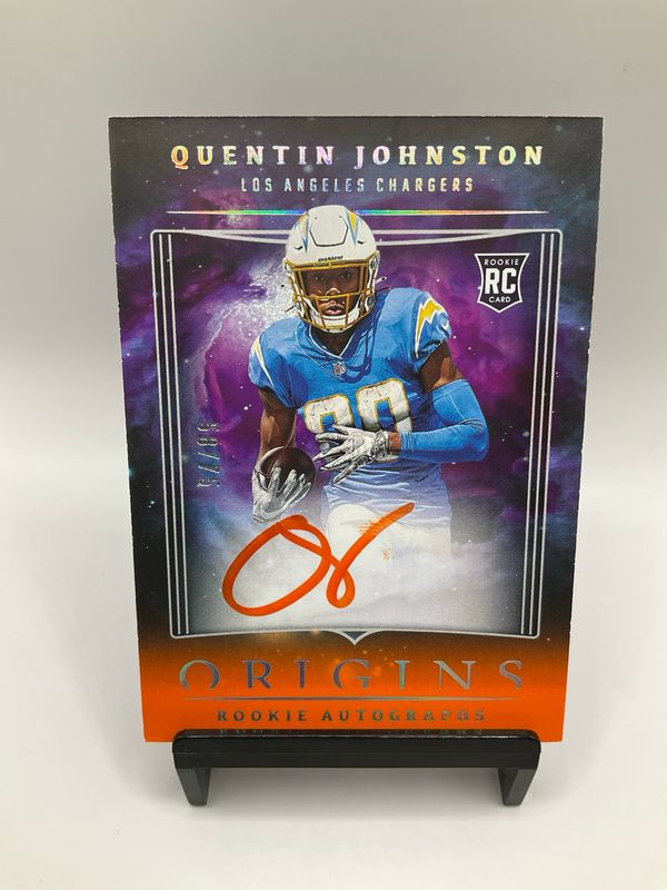 2023 ORIGINS QUENTIN JOHNSTON ORANGE AUTO /75 NO. RAQJO