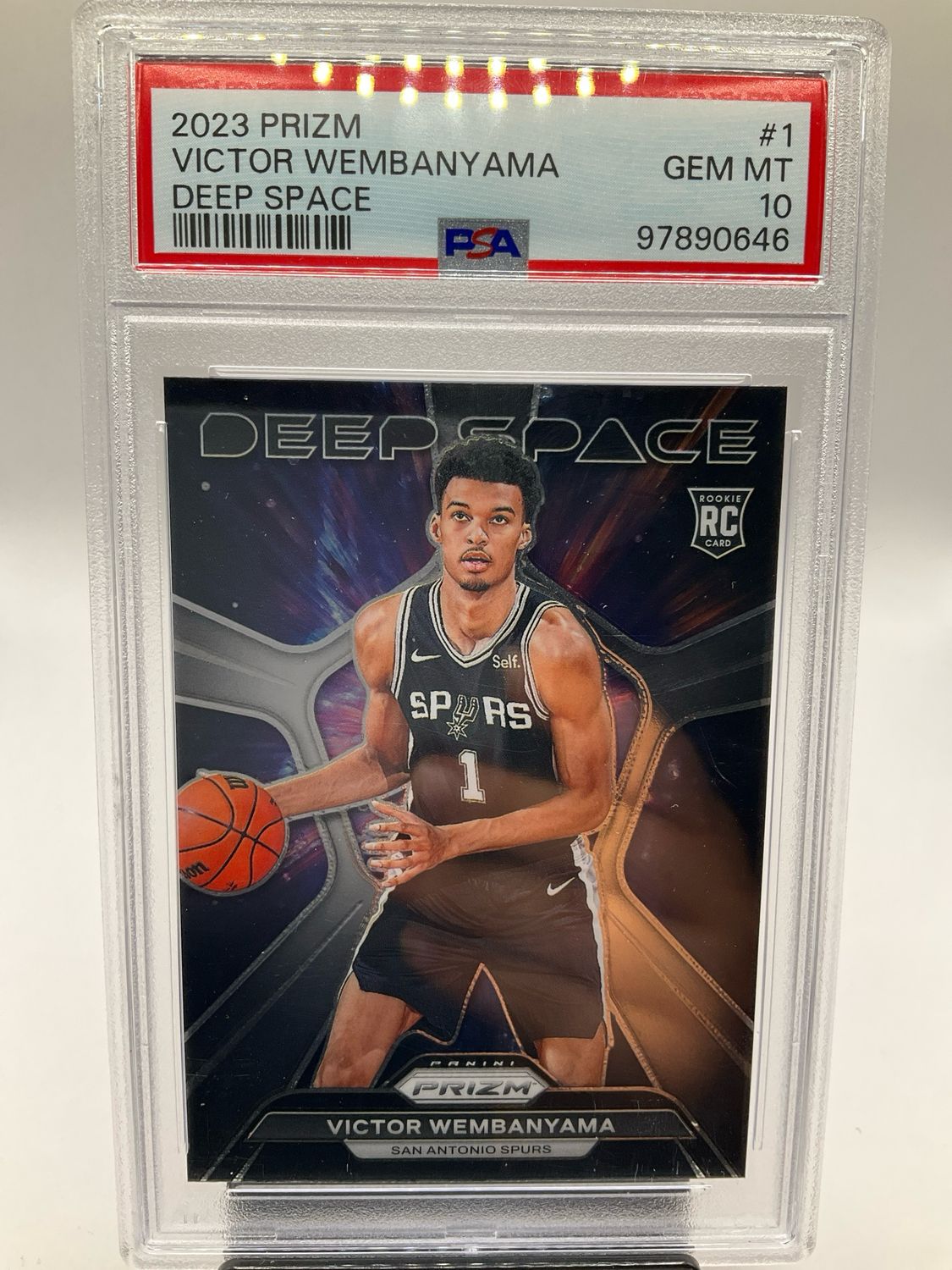 2023 PRIZM VICTOR WEMBANYAMA DEEP SPACE PSA 10