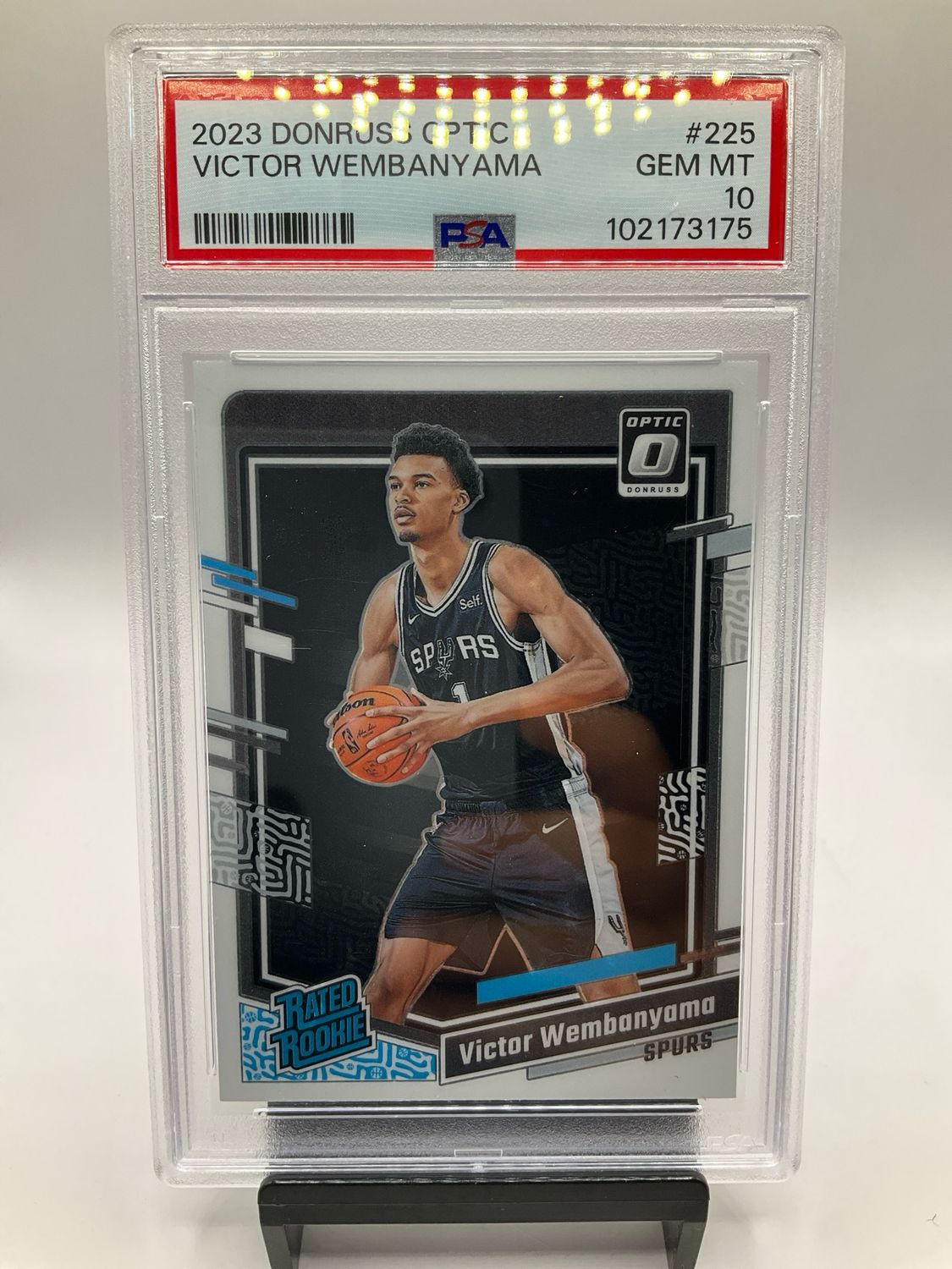 2023 DONRUSS OPTIC VICTOR WEMBANYAMA PSA 10