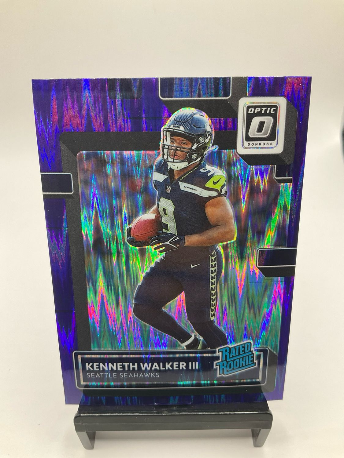 2022 OPTIC KENNETH WALKER III PURPLE SHOCK NO. NO. 218
