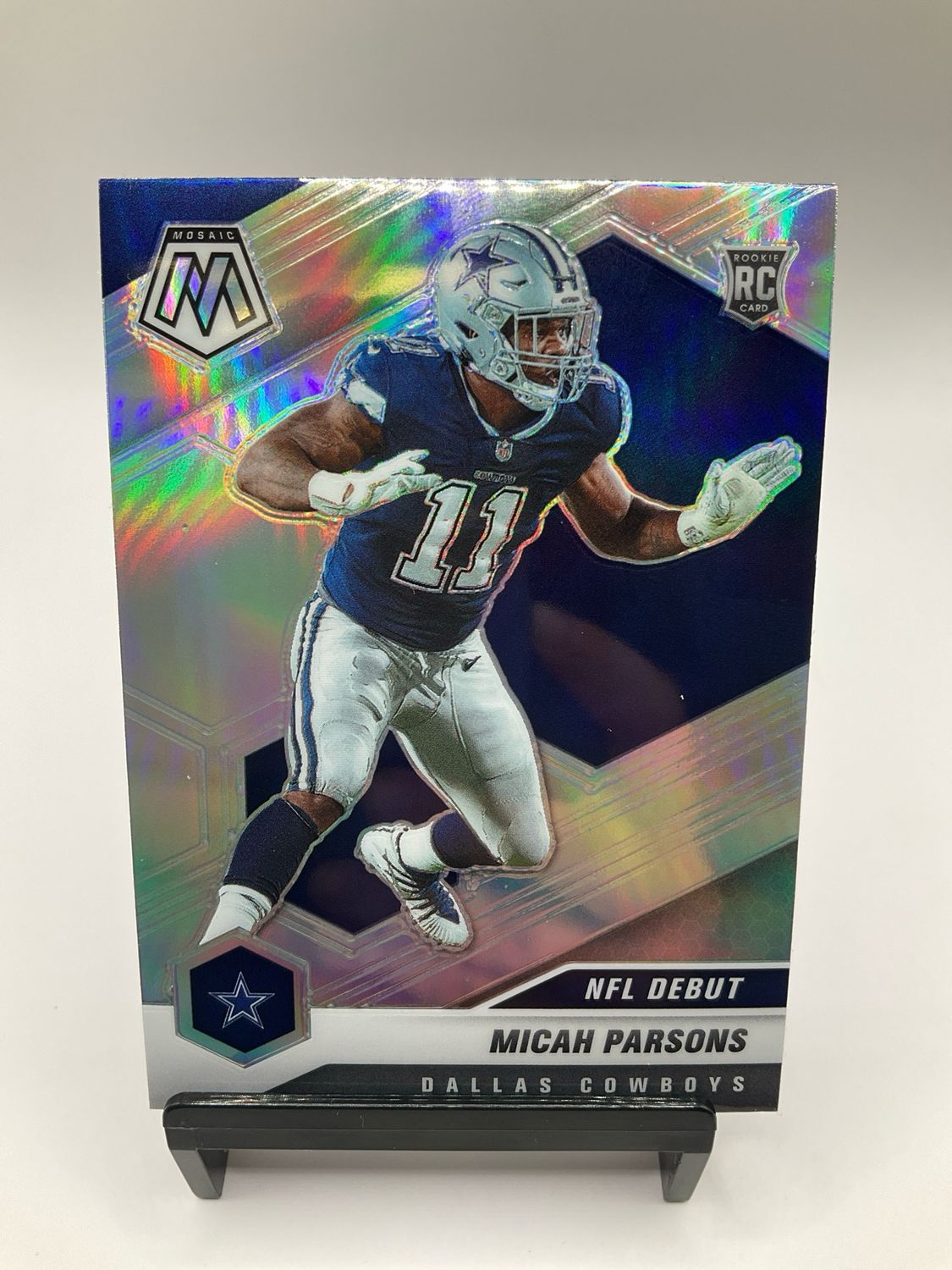 2021 MOSAIC MICAH PARSONS NFL DEBUT SILVER NO. 257