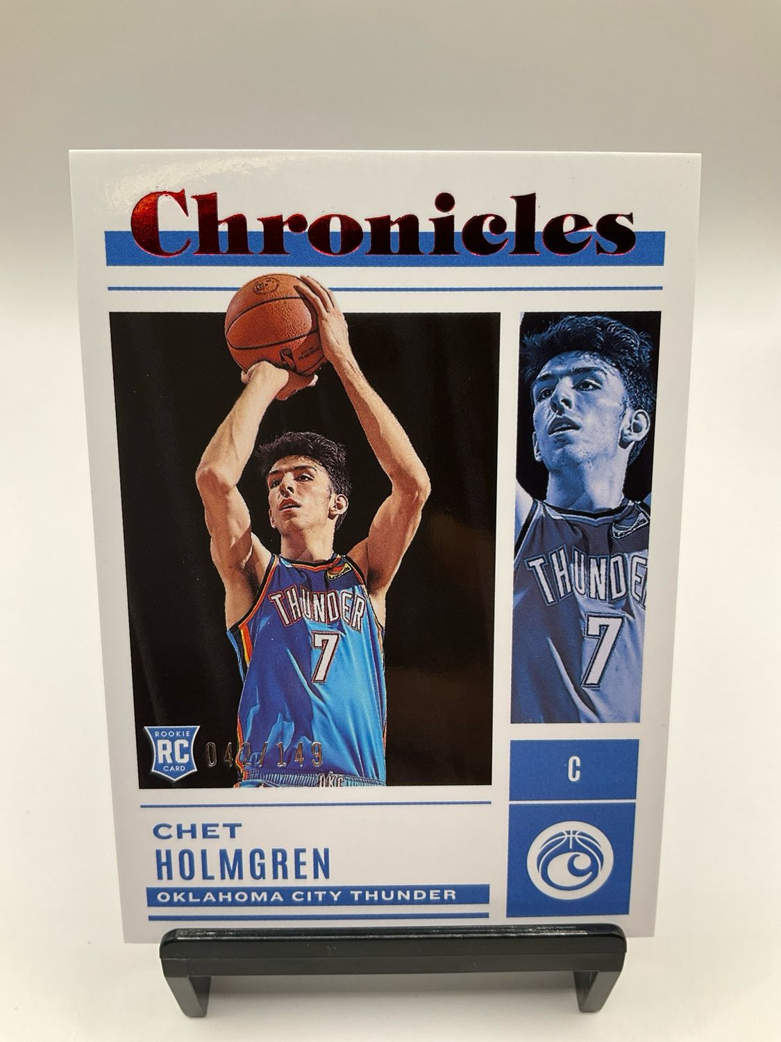 2022 CHRONICLES CHET HOLMGREN RED /149 NO. 49