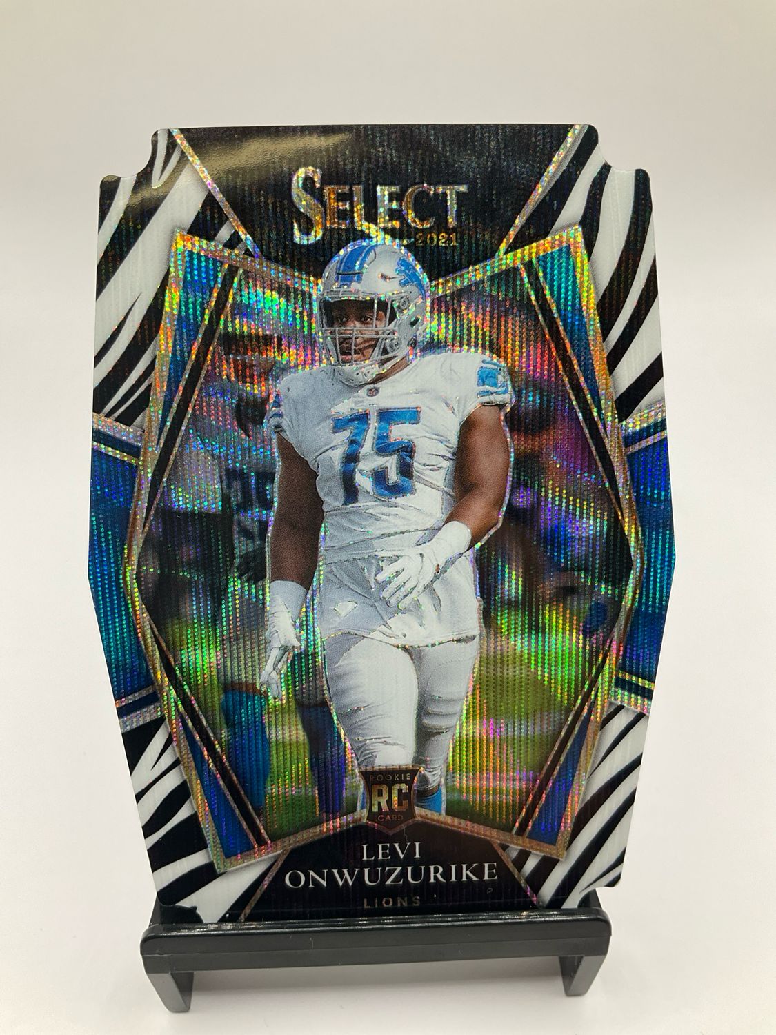2021 SELECT LEVI ONWUZURIKE ZEBRA DIE-CUT SP NO. 190