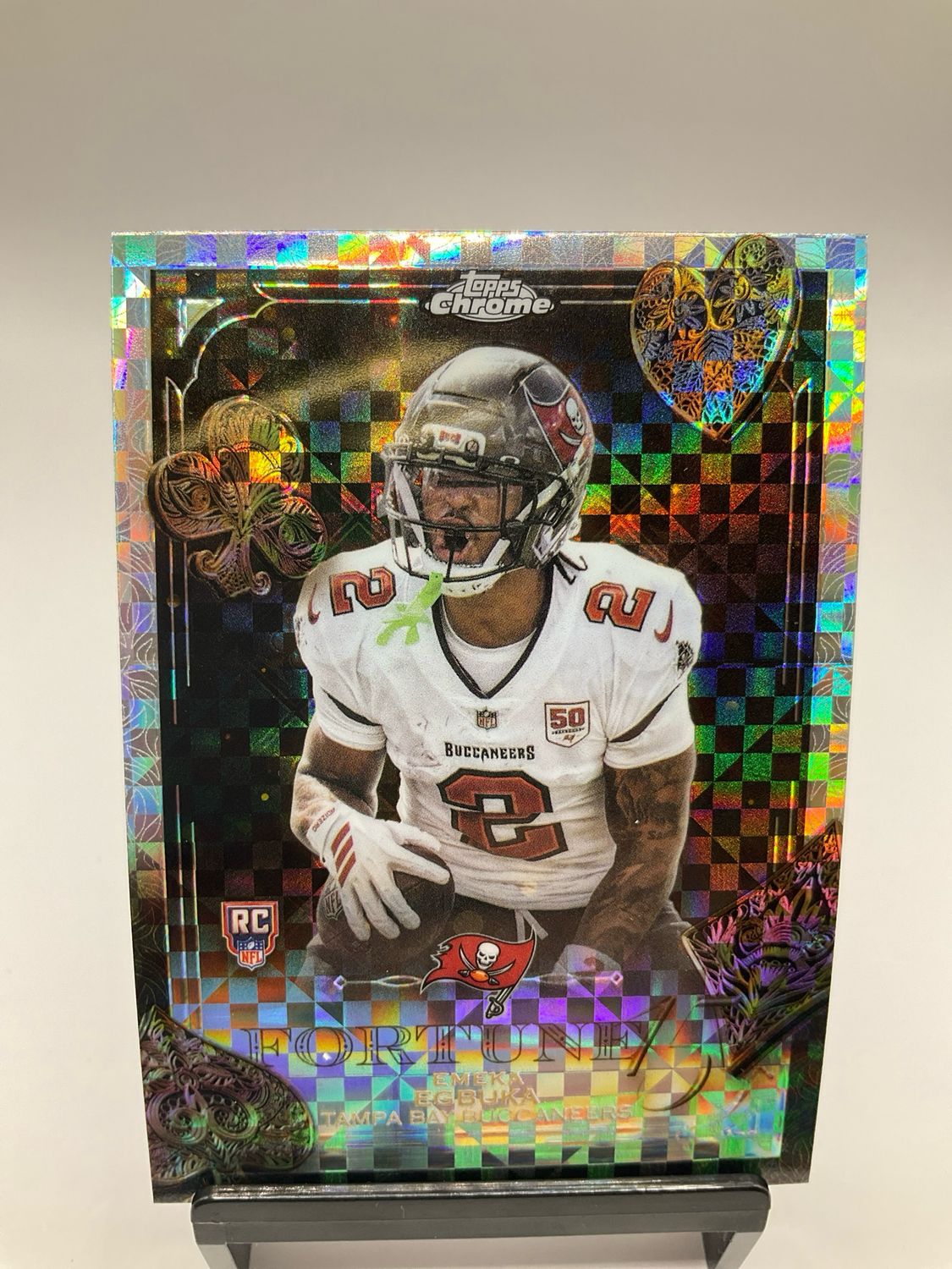 2025 TOPPS CHROME EMEKA EGBUKA FORTUNE 15 X-FRACTOR NO. F15-21