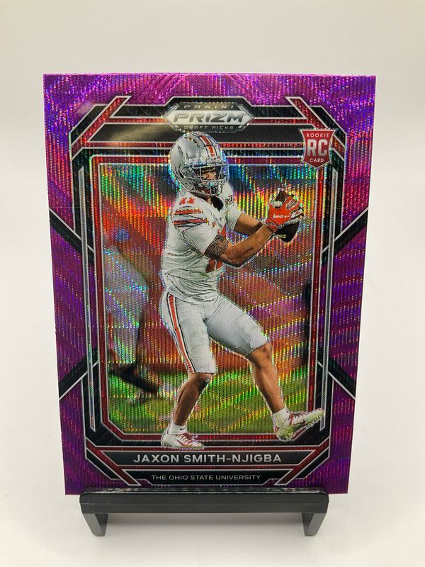 2023 PRIZM DRAFT JAXON SMITH-NJIGBA PURPLE WAVE NO. 135