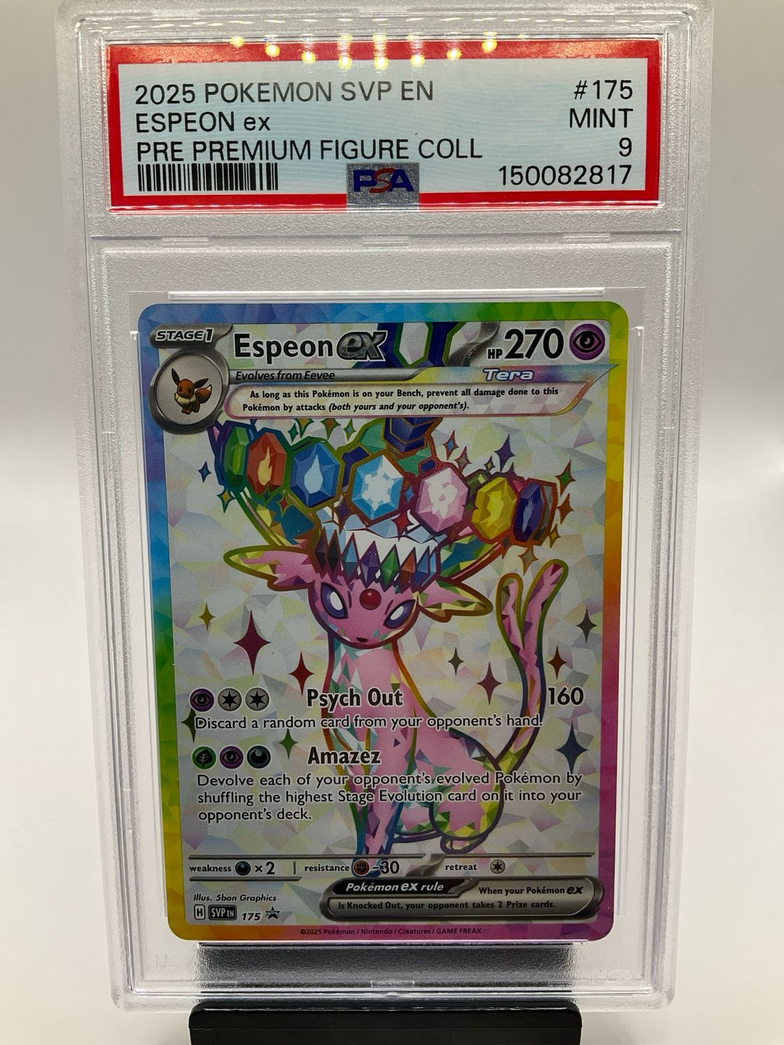 2025 POKEMON ESPEON EX SVP 175 PSA 9