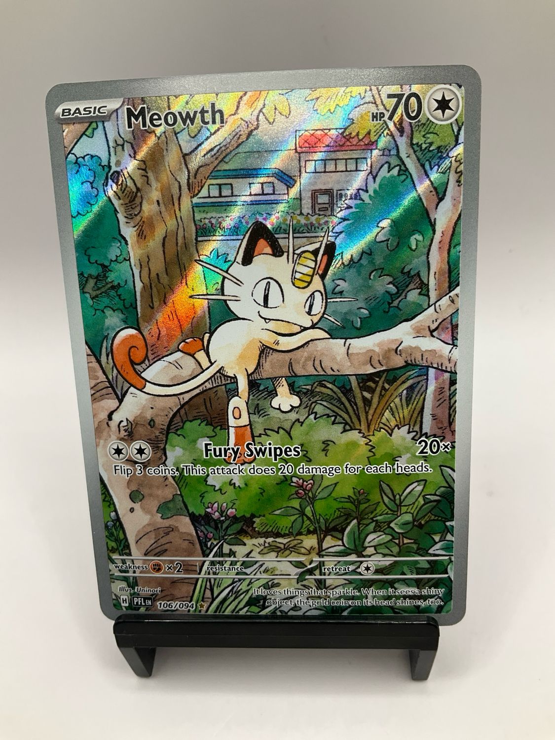 2025 POKEMON MEOWTH ART RARE 106/94