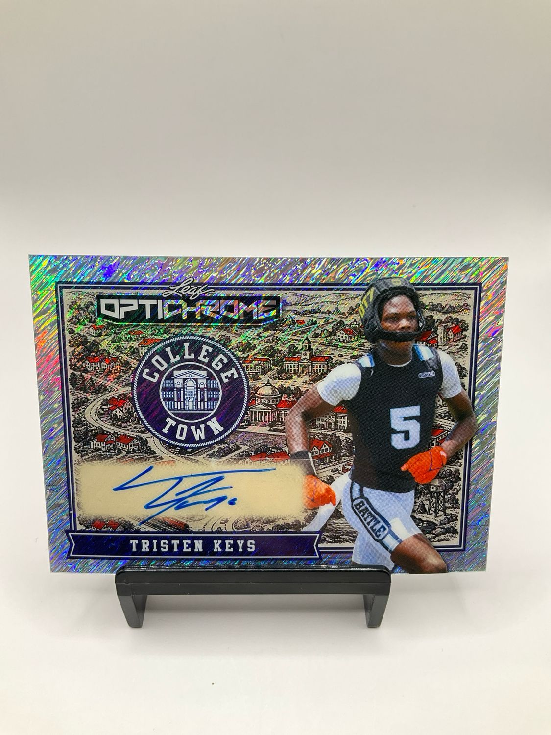 2026 LEAF OPTICHROME TRISTEN KEYS 1/1 COLLEGE TOWN AUTO NO. CA-TK1