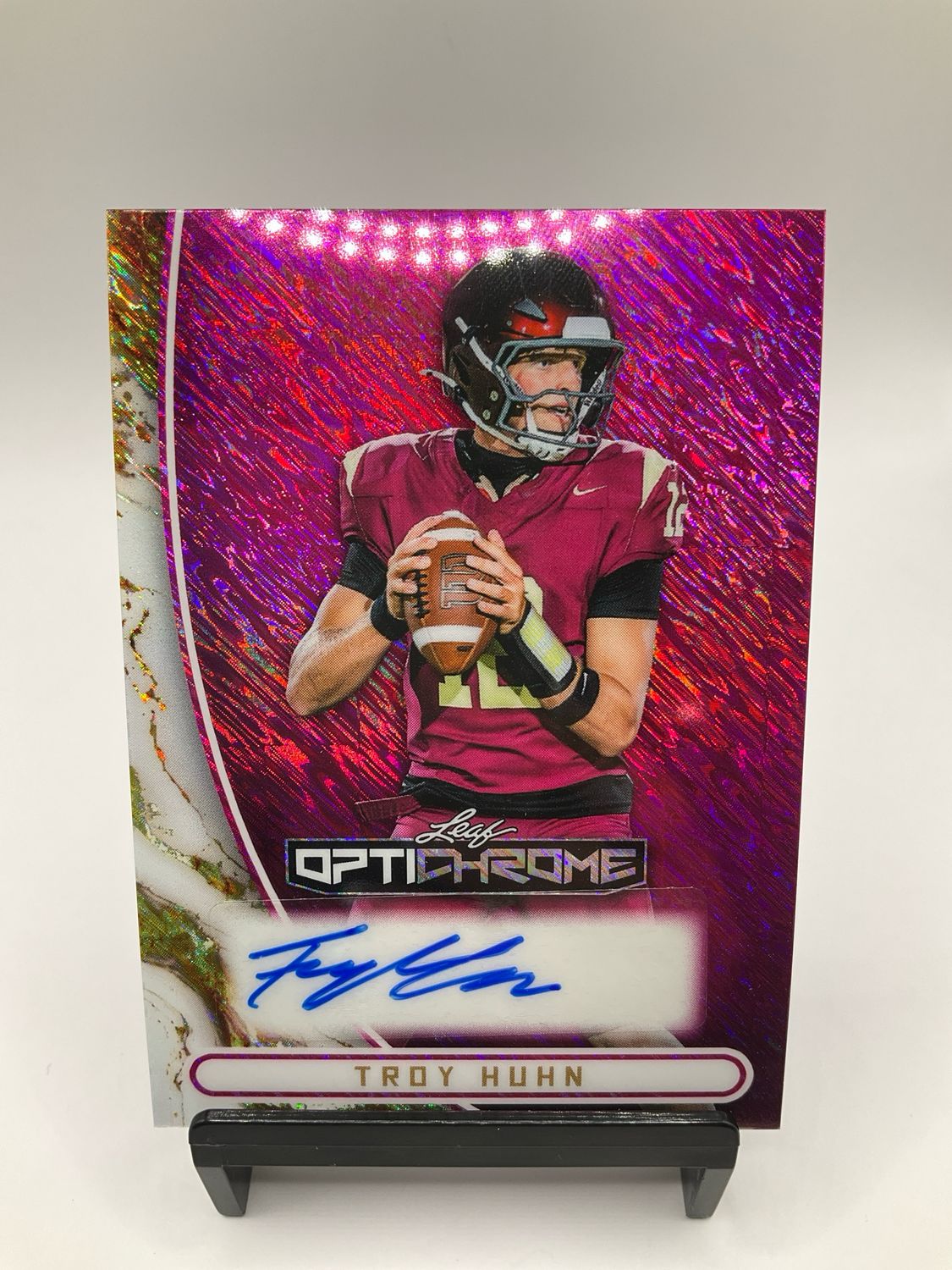 2026 LEAF OPTICHROME TROY HUHN /6 AUTO NO. BA-TH2