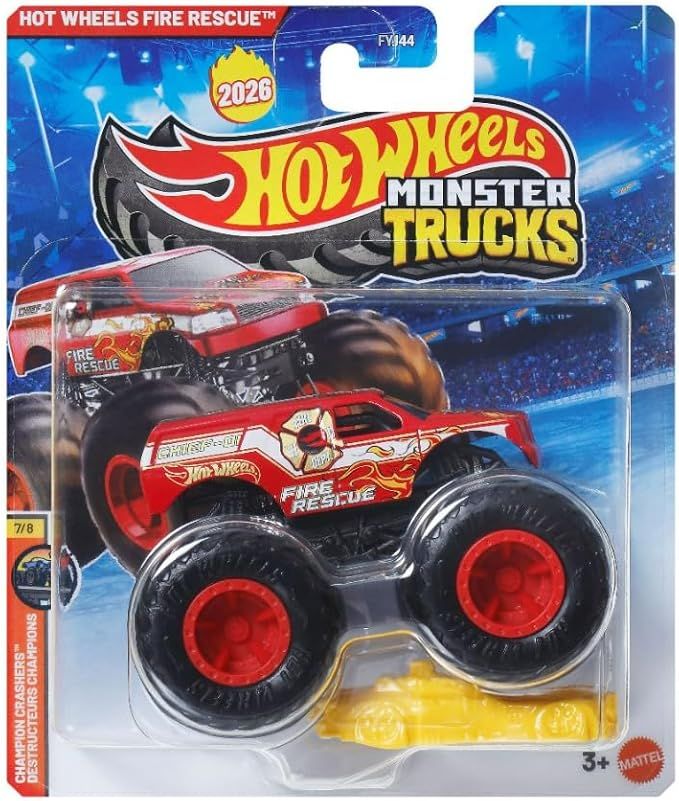 HOT WHEELS MONSTER TRUCKS FIRE RESCUE