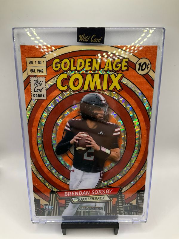 2026 WILD CARD ALUMINATION BRENDAN SORSBY GOLDEN AGE COMIX 1/1 JUMBO JGACOR3-BS