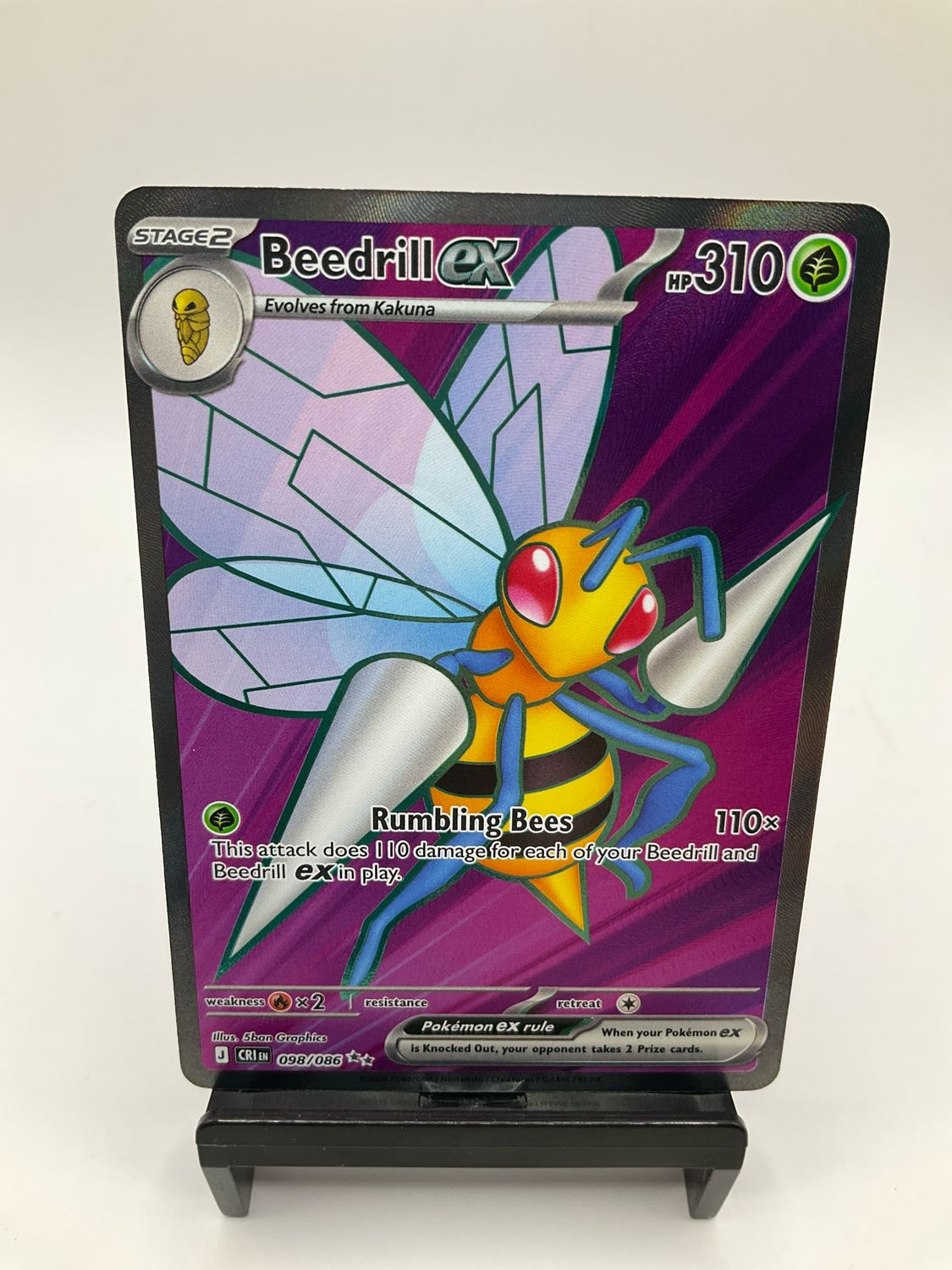 2026 POKEMON BEEDRILL EX 098/086
