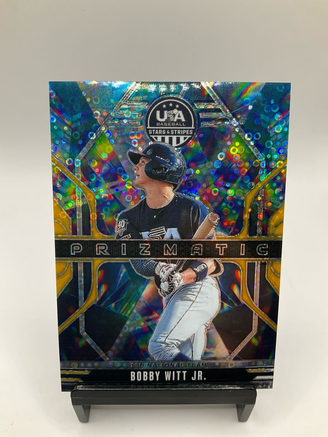 2026 USA STARS &amp; STRIPES BOBBY WITT JR PRIZMATIC GOLD DISCO /10 NO. 5