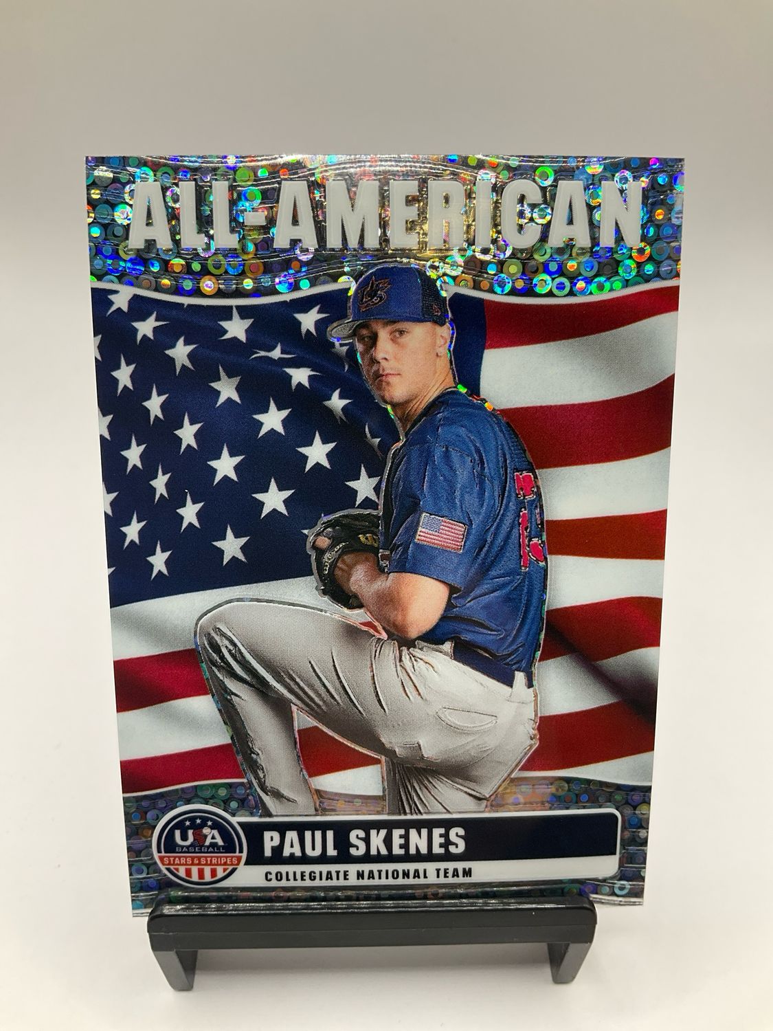 2026 USA STARS &amp; STRIPES PAUL SKENES SILVER DISCO ALL-AMERICAN NO. 15