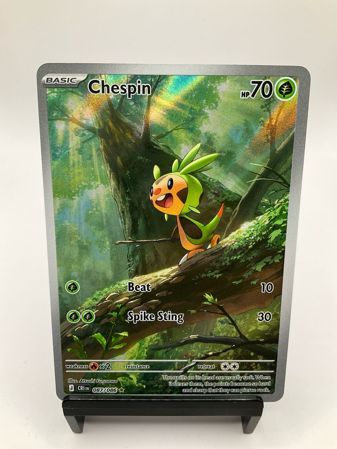 2026 POKEMON CHESPIN ART RARE 87/86