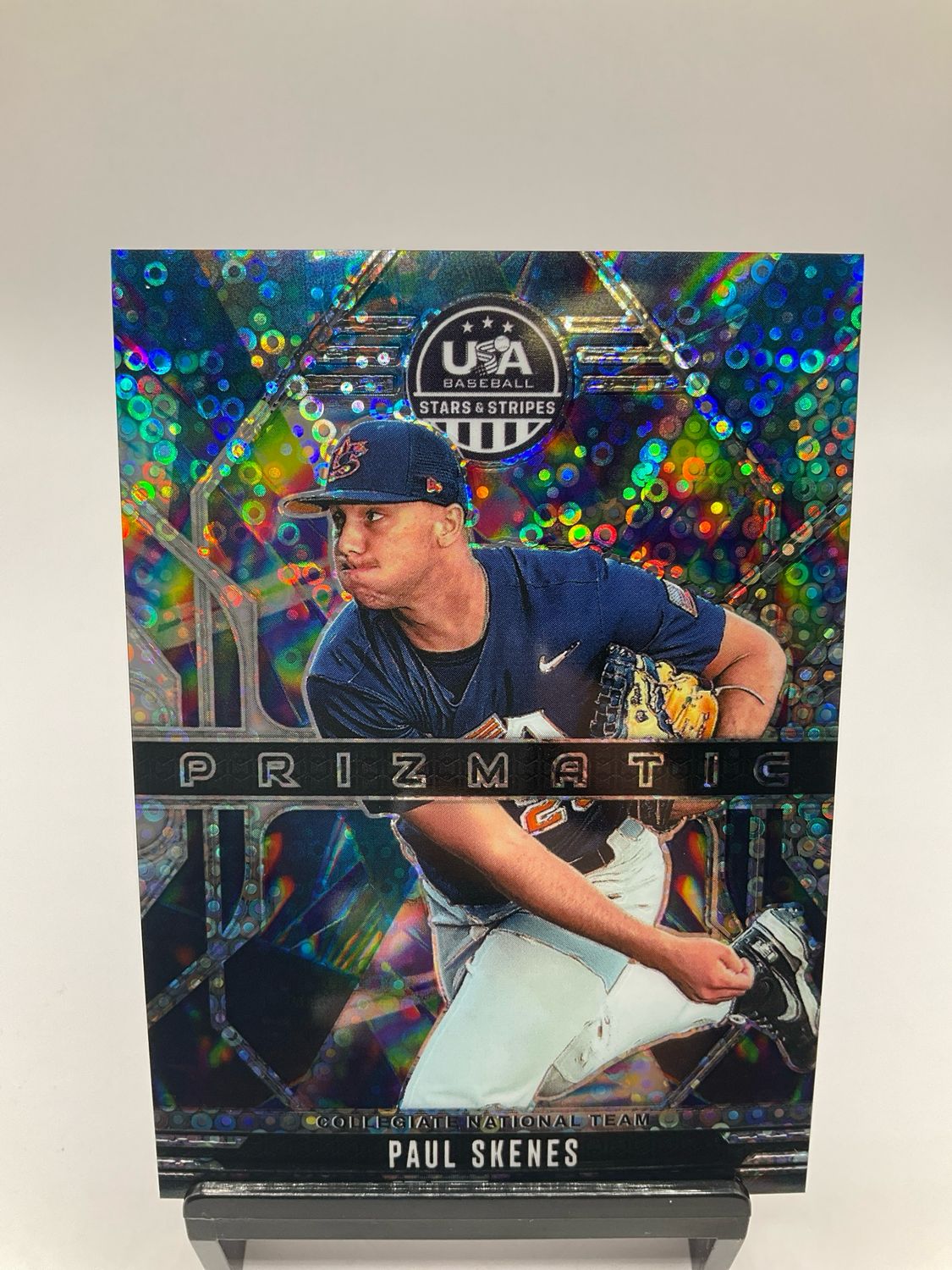 2026 USA STARS &amp; STRIPES PAUL SKENES SILVER DISCO PRIZMATIC NO. 11
