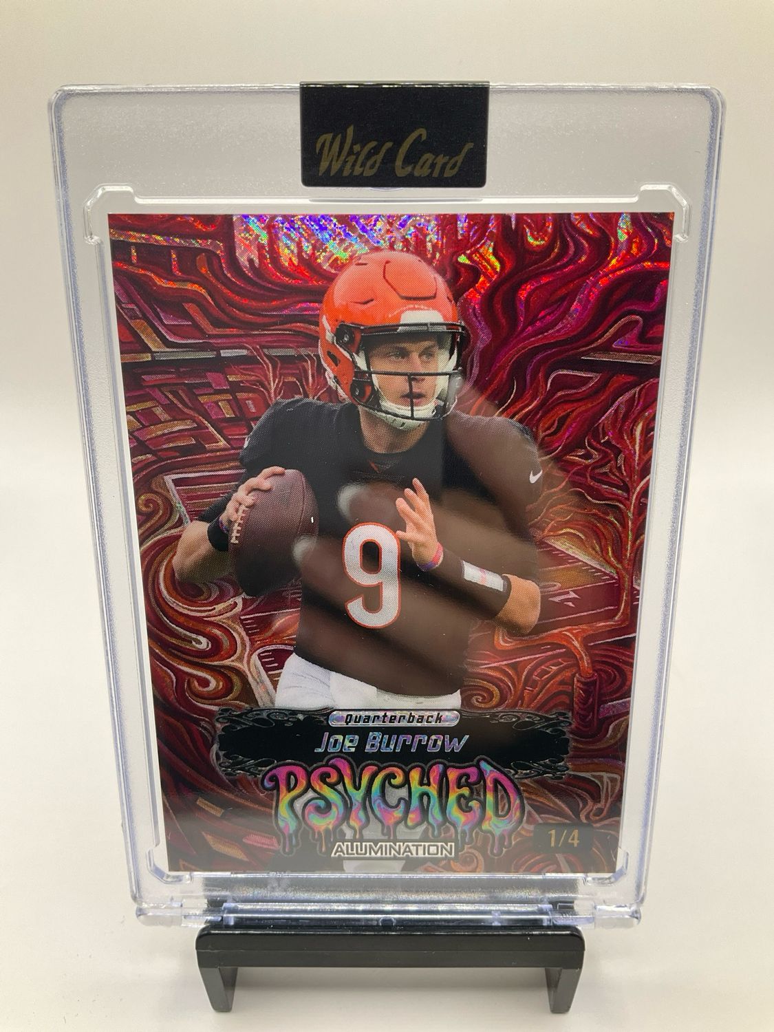 2026 WILD CARD JUST THE HITS JOE BURROW PSYCHED /4 JPRD1-JB