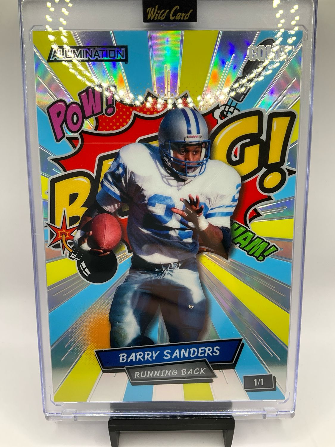 2026 WILD CARD JUST THE HITS BARRY SANDERS COMIX 1/1 MAMMOTH CBM-BS