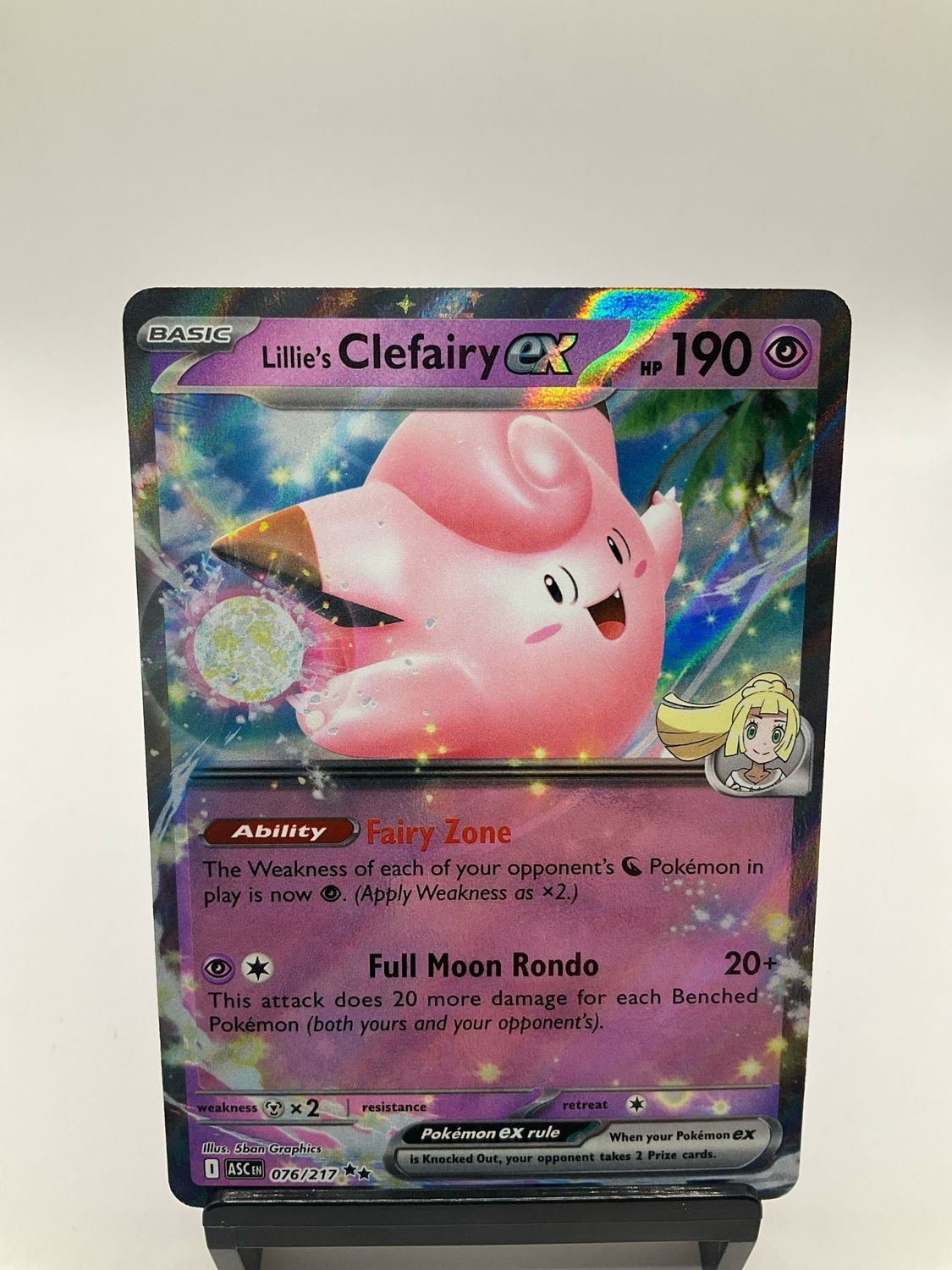 2026 POKEMON LILLIE'S CLEFAIRY EX 076/217