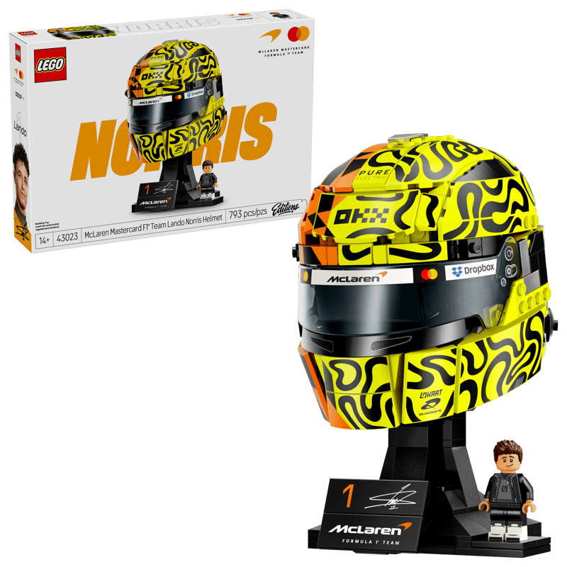 LEGO MCLAREN MASTERCARD F1 TEAM LADO NORRIS HELMET
