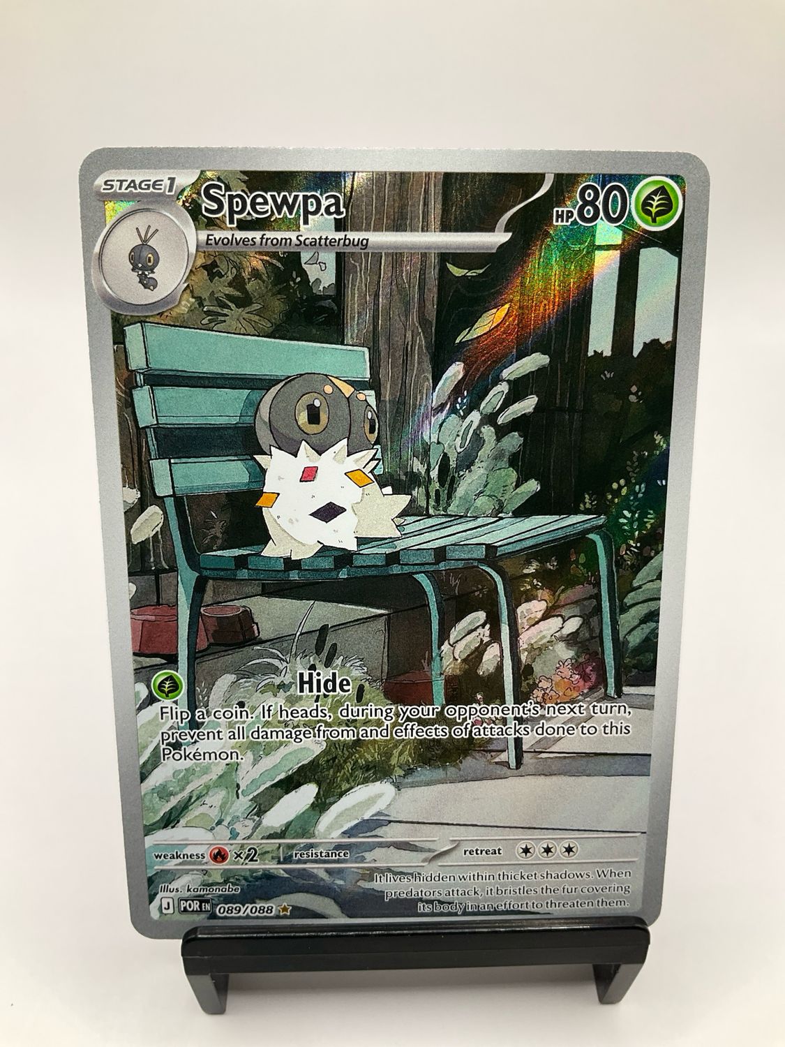 2026 POKEMON SPEWPA ART RARE 89/88