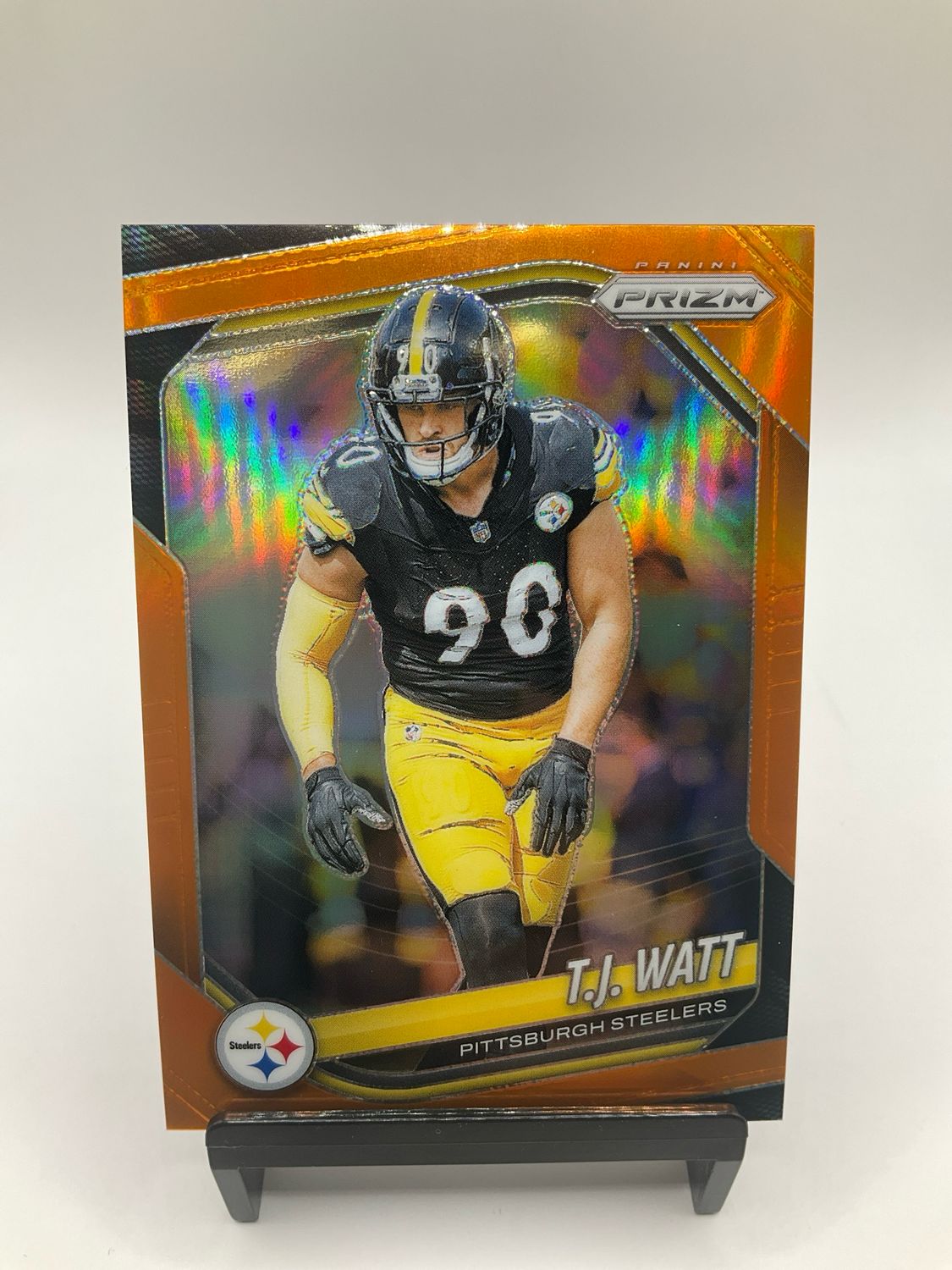 2025 PRIZM T.J. WATT ORANGE PRIZM /249 NO. 263