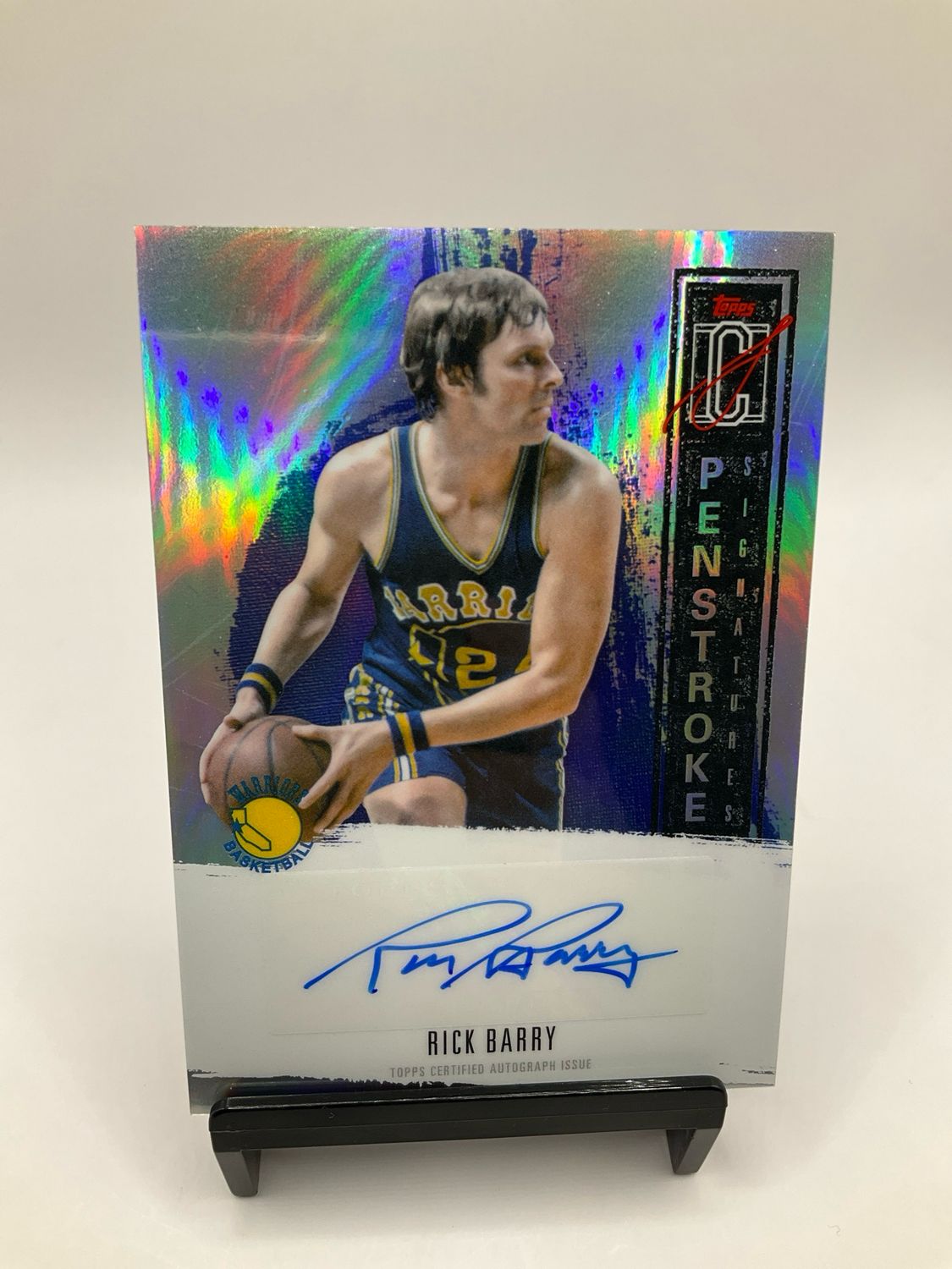 2025-26 SIGNATURE CLASS RICK BARRY PENSTROKE SIGNATURES NO. PS-RB