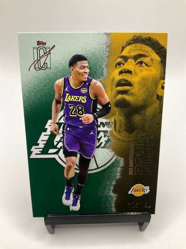 2025/26 TOPPS SIGNATURE CLASS RUI HACHIMURA GREEN ROUND 1 PICK 9 GREEN /150