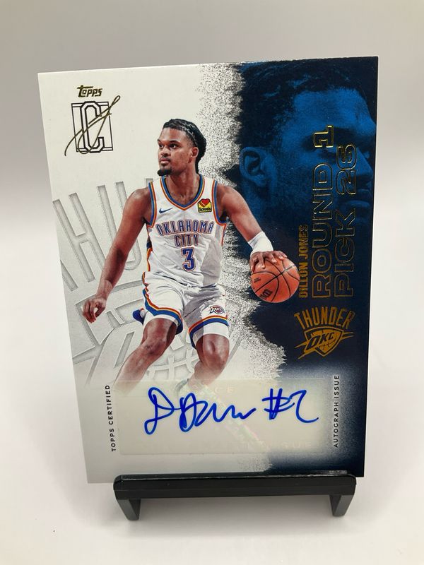 2025/26 TOPPS SIGNATURE CLASS DILLON JONES ROUND 1 PICK 26 AUTO