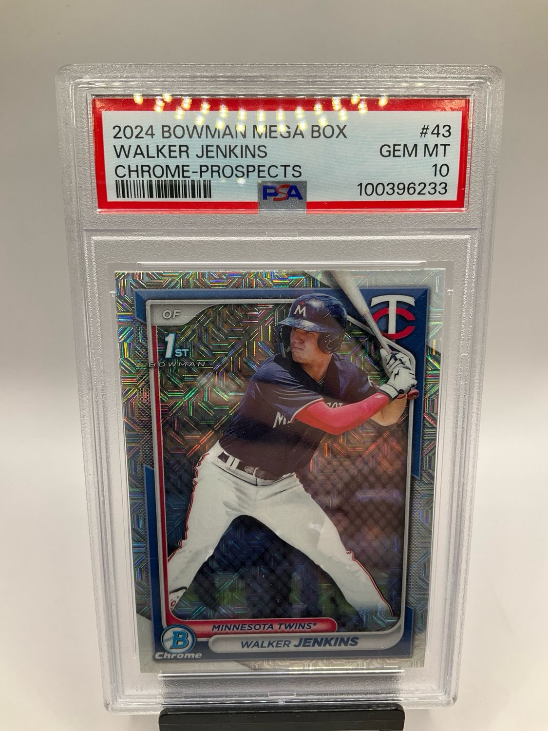 2024 BOWMAN MEGA BOX WALKER JENKINS PSA 10 NO. 43