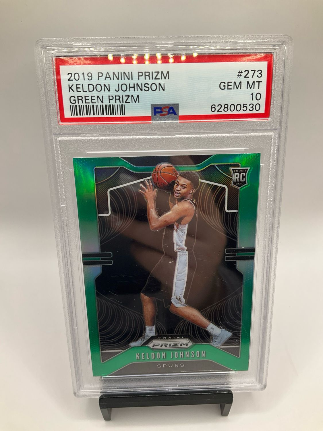 2019 PRIZM KELDON JOHNSON GREEN PSA 10 NO. 273