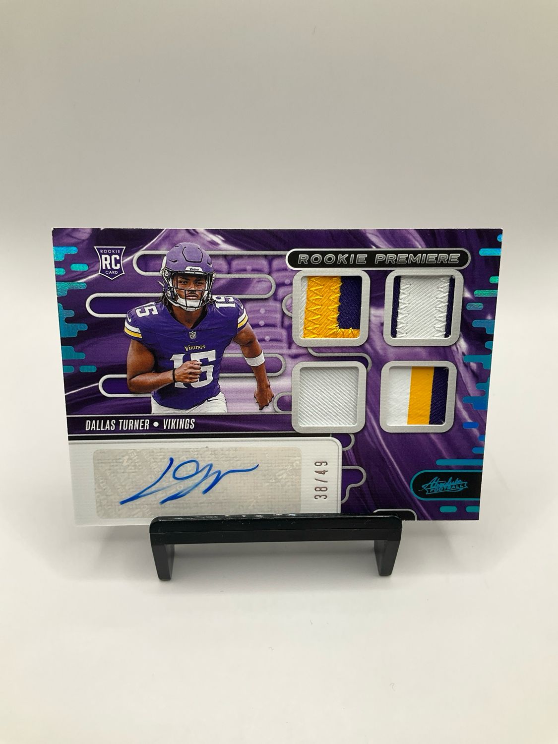 2024 ABSOLUTE DALLAS TURNER ROOKIE PREMIERE RPA /49 NO. RPMA-DTR