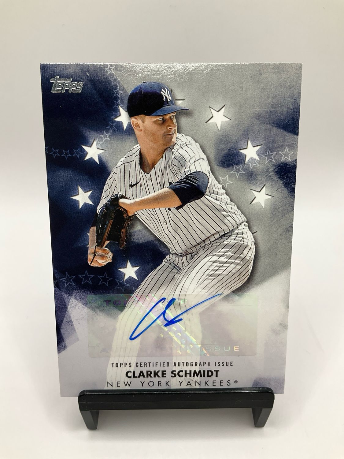 2024 SERIES 1 CLARKE SCHMIDT BASEBALL STARS AUTO NO. BSA-CSC