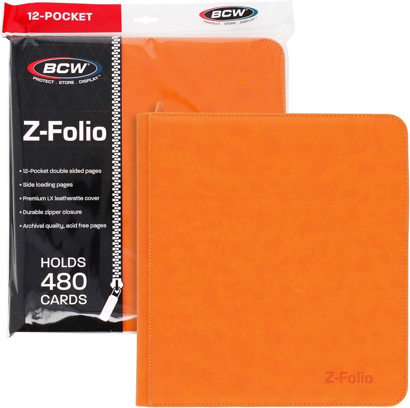 Z FOLIO 12 POCKET BINDER ORANGE