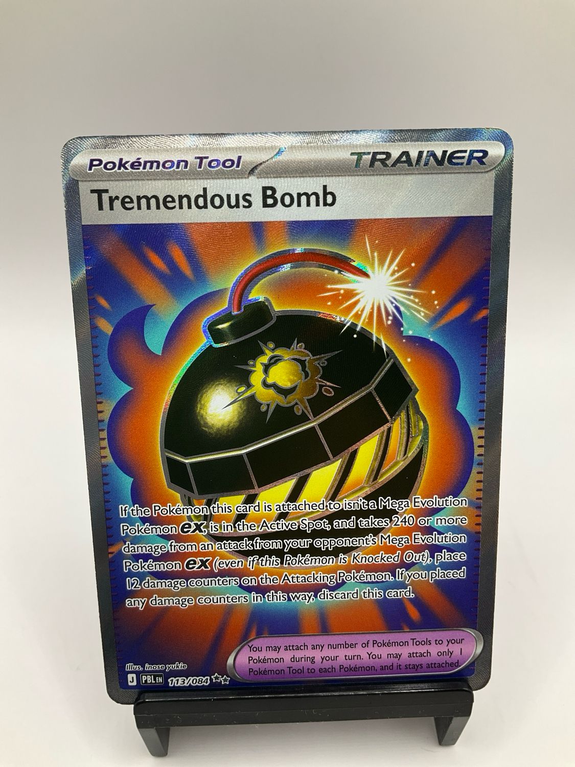 2026 POKEMON TREMENDOUS BOMB FULL ART 113/84