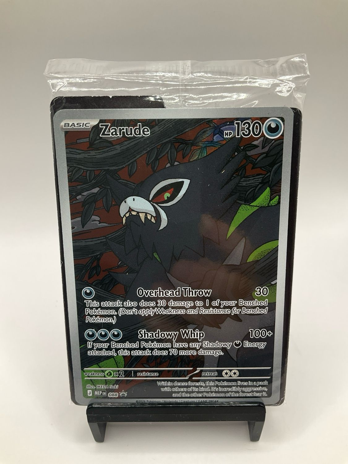 2026 POKEMON ZARUDE BLACK STAR PROMO MEP 88 SEALED