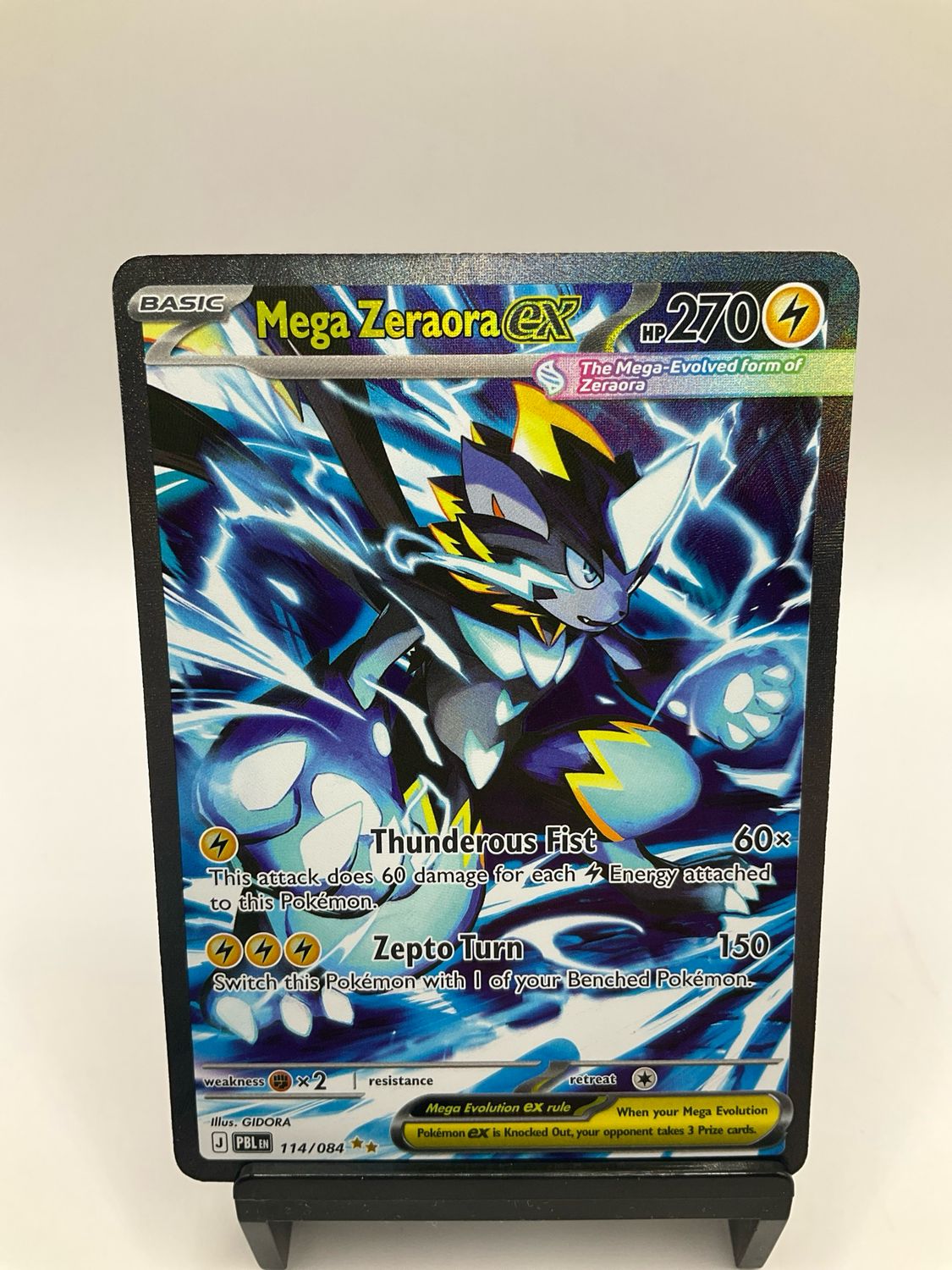 2026 POKEMON MEGA ZERAORA EX SPECIAL ILLUSTRATION RARE 114/84