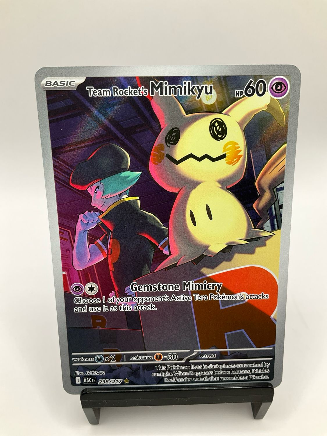 2026 POKEMON TEAM ROCKET'S MIMIKYU ART RARE 238/217