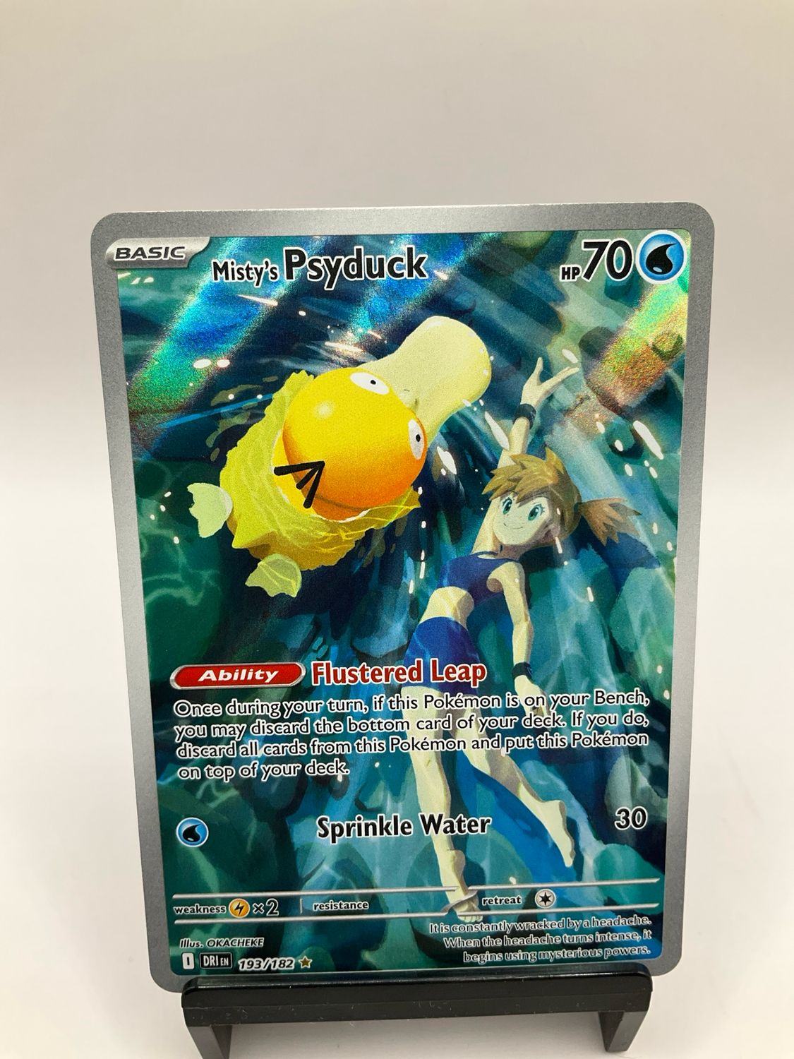 2025 POKEMON MISTY'S PSYDUCK ART RARE 193/182