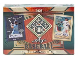 2026 LEAF SEASONS IN THE SUN BASEBALL HOBBY