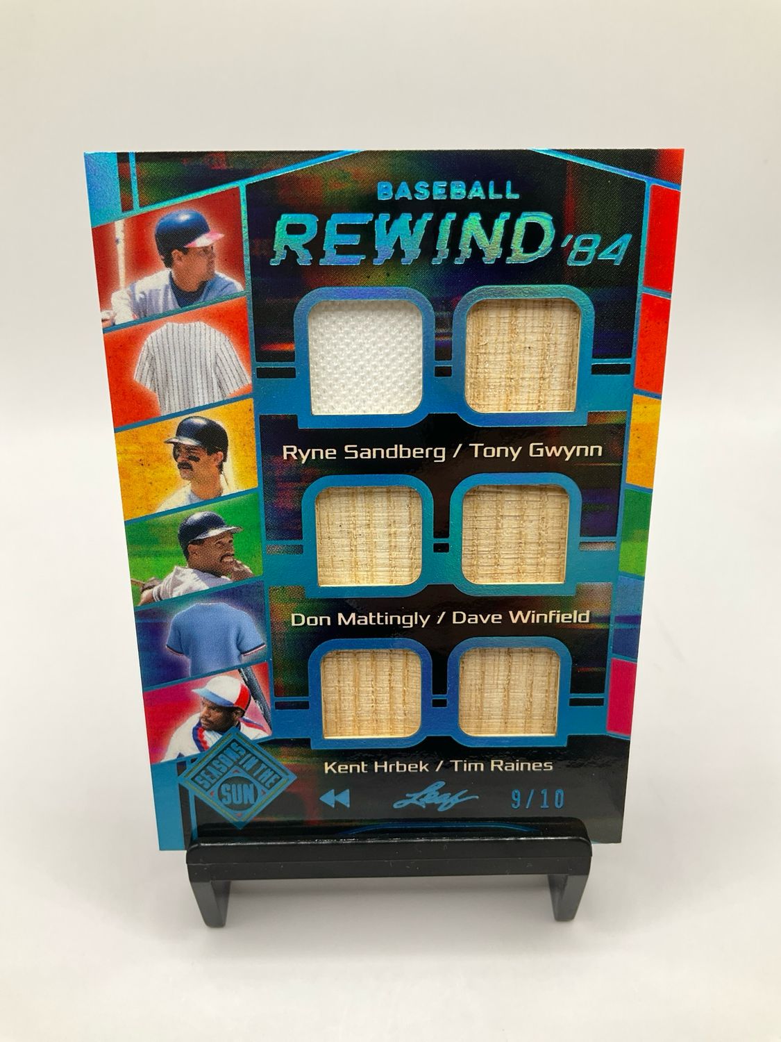 2026 LEAF BASEBALL REWIND '84 SANDBERG, GWYNN, MATTINGLY, WINFIELD, HRBEK, RAINES, BAINES, RIPKEN, GIBSON, BLYLEVEN, GOODEN, VIOLA /10 NO. BR-11